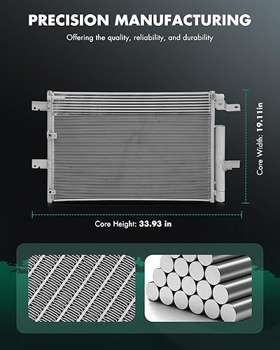Vista 118 de SCITOO Aire acondicionado condensador compatible con Chevrolet, para modelos GMC - Silverado 2500 HD 2015-2019 - Sierra 2500 HD 2015-2019 - 6.0L