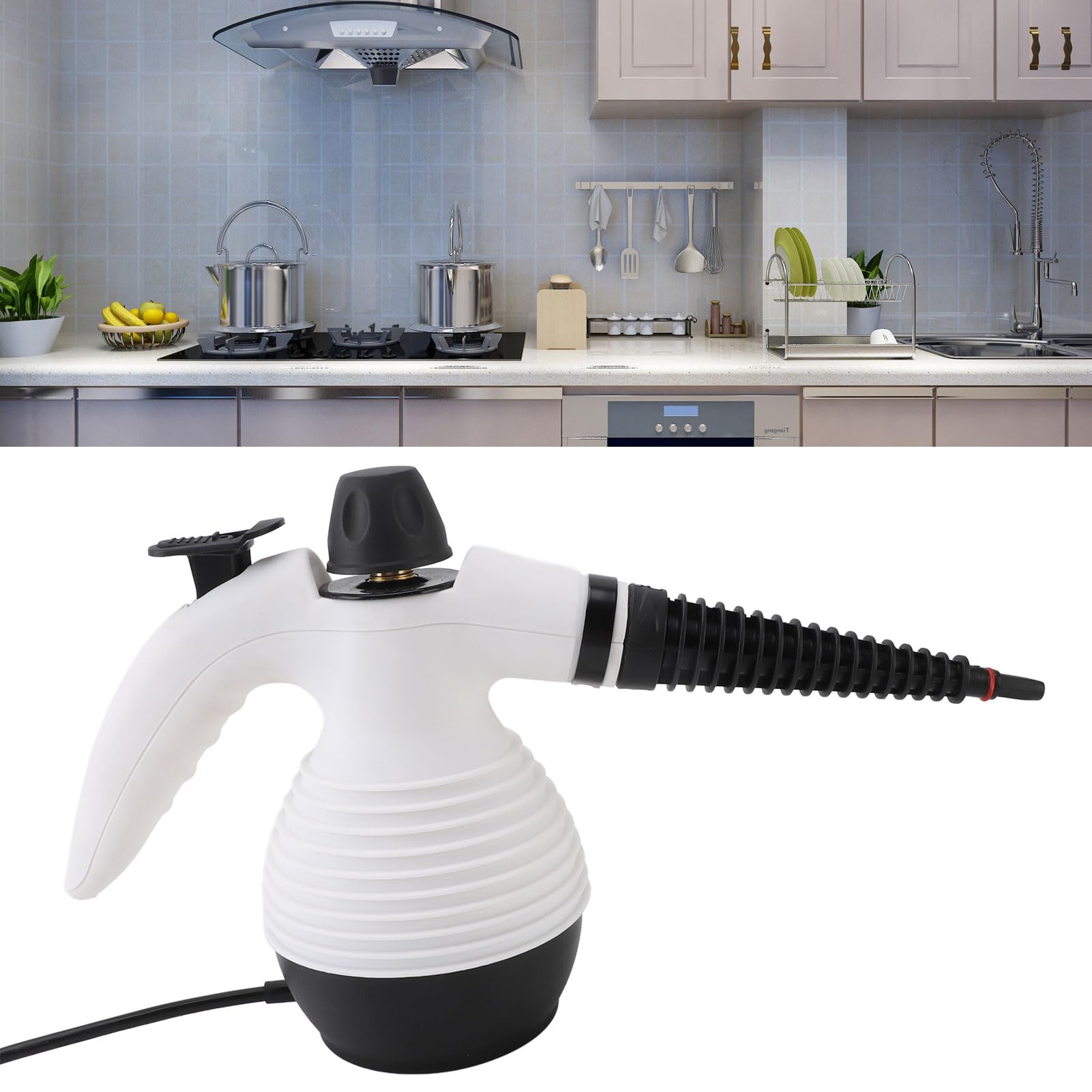 Portable Steam Cleaner, Handheld Steam Cleaning Machine Pressurized Steam Washer with 16 Pcs Accessories High Efficient Multipurpose Steamer for Cleaning Home Kitchen (01)