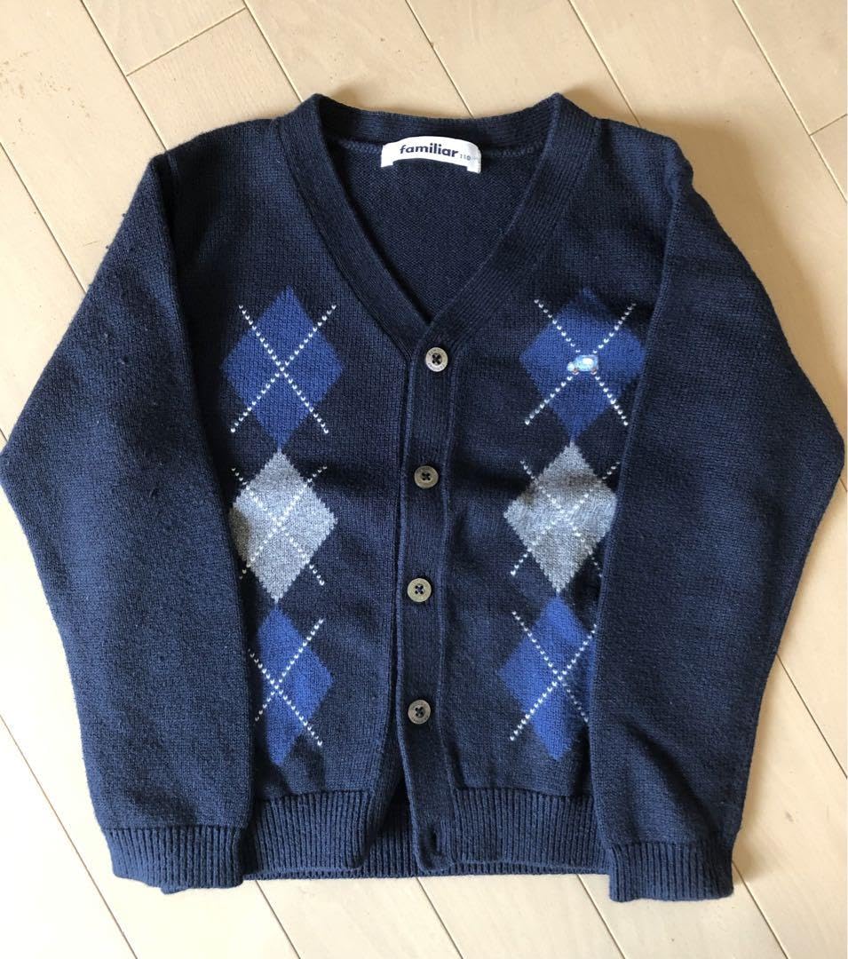 familiarカーデ110美品　可愛い ファミリア familiar カーディガン 110サイズ 女の子 子供服