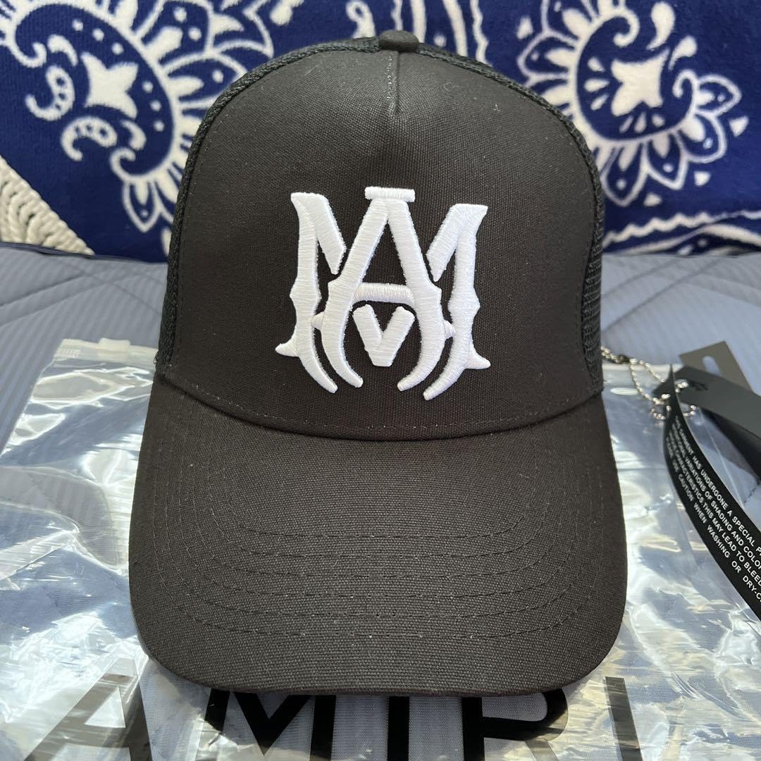 AMIRI アミリ MA ロゴ刺繍 メッシュ トラッカー キャップ AMIRI アミリ MA LOGO TRUCKER ロゴ刺繍 トラッカー メッシュ
