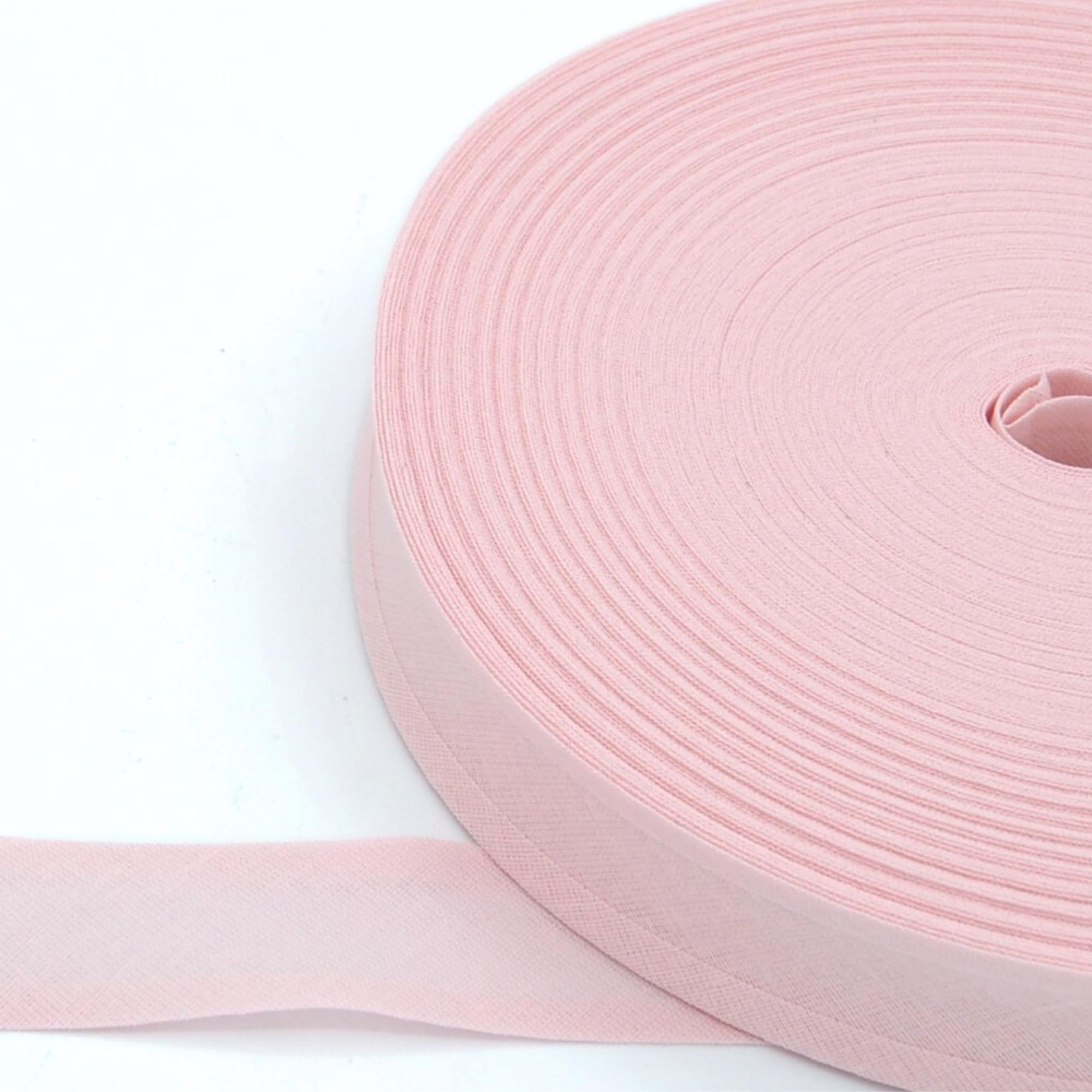 celloexpress 25mm Sugar Pink Cotton Bias Binding Tape for Sewing - Trim Edging Quilting Bunting Crafts (5m - 500cm) โ image 1