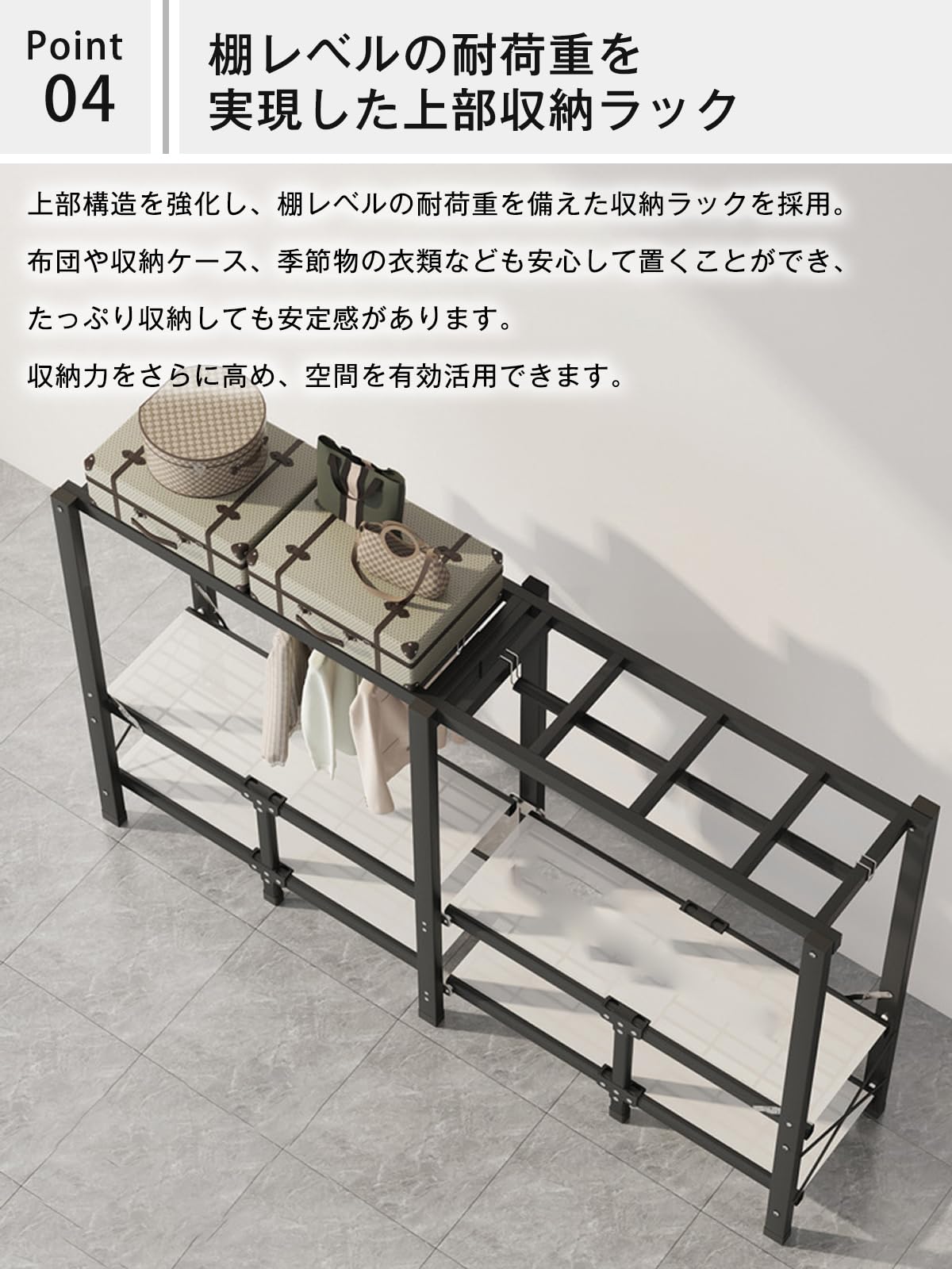 Amazon.co.jp: [EOOPDG] 折りたたみ ワードローブ 折り畳み式 扉付き
