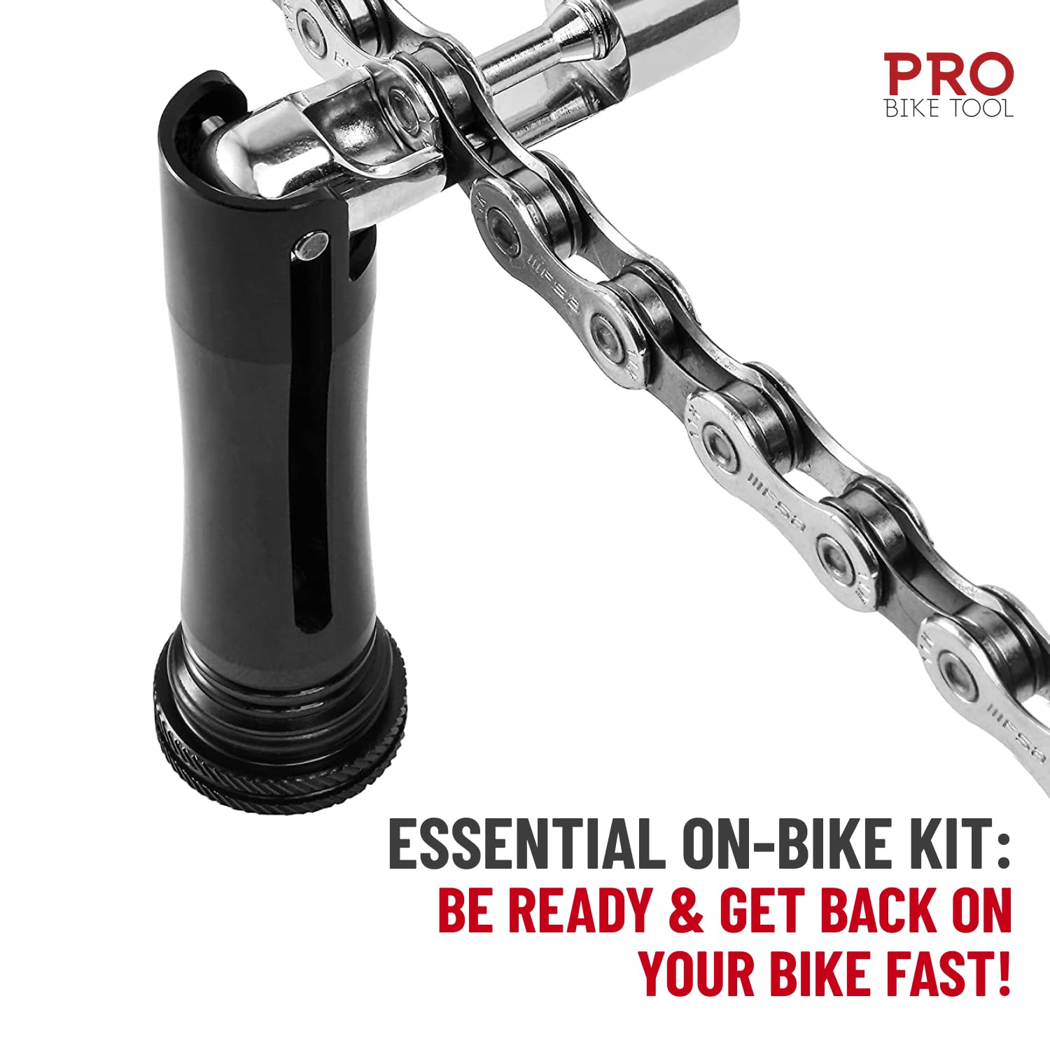 QKURT Kit d'outils pour chaîne de vélo, 6 paires de maillons manquants + disjoncteur de