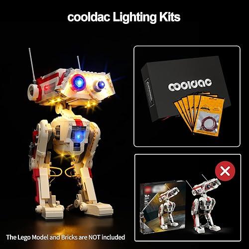 Miniatura 3 de cooldac Kit de luces LED para Lego Star Wars BD-1 75335 juego de construcción de juguete compatible con Lego 75335 (no incluye los juegos de Lego)