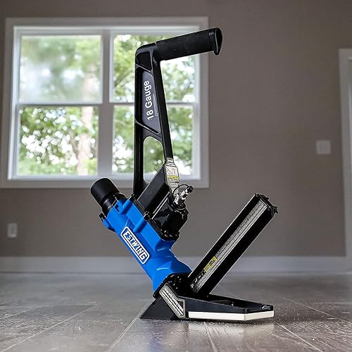 Miniatura 10 de Estwing EF18GLCN - Clavadora neumática de calibre 18 de 1-34 pulgadas, pistola de clavos ergonómica y ligera con placas base antimanchas para