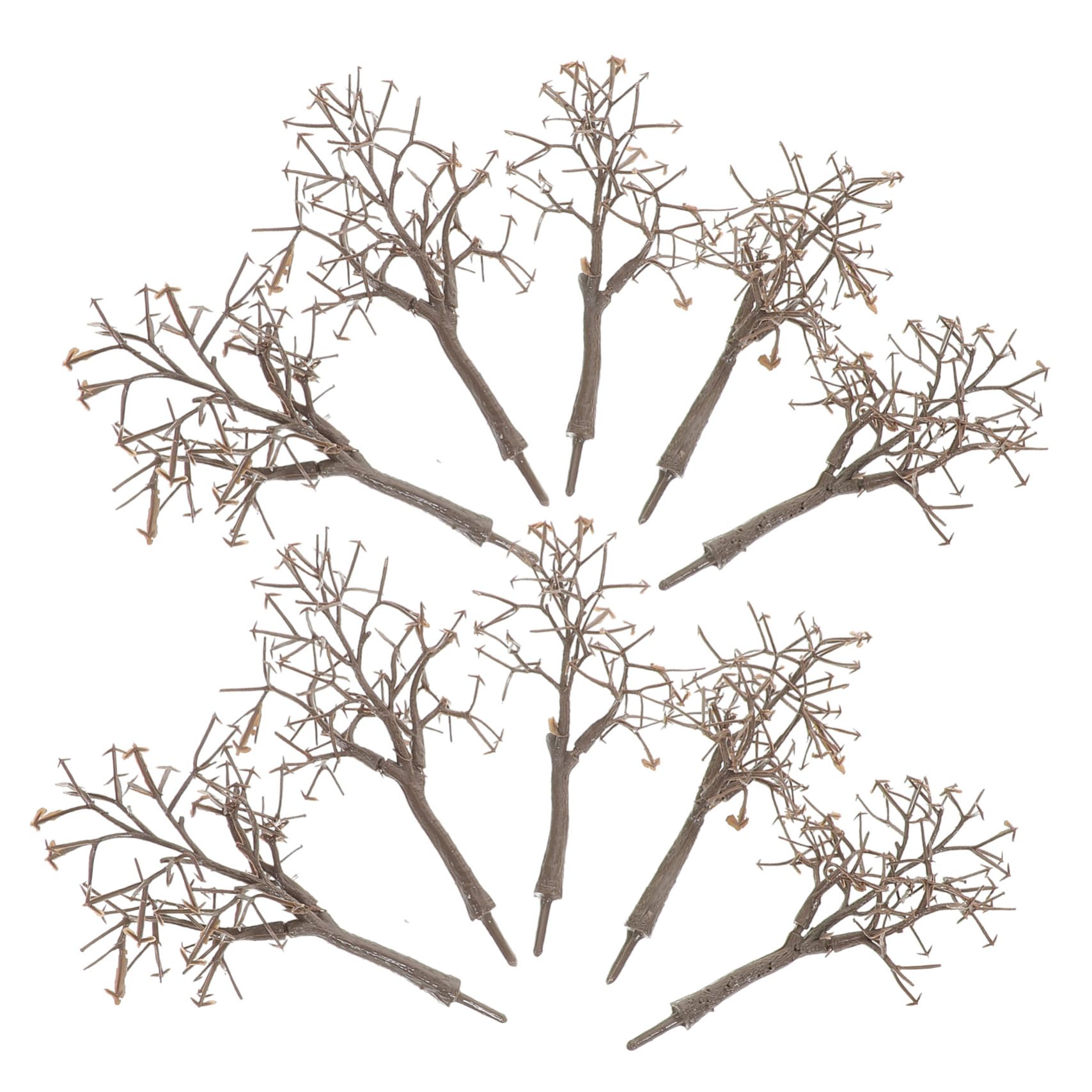 Maquette ferroviaire animée grâce aux mini arbres en plastique H11 cm NUOBESTY de vos dioramas