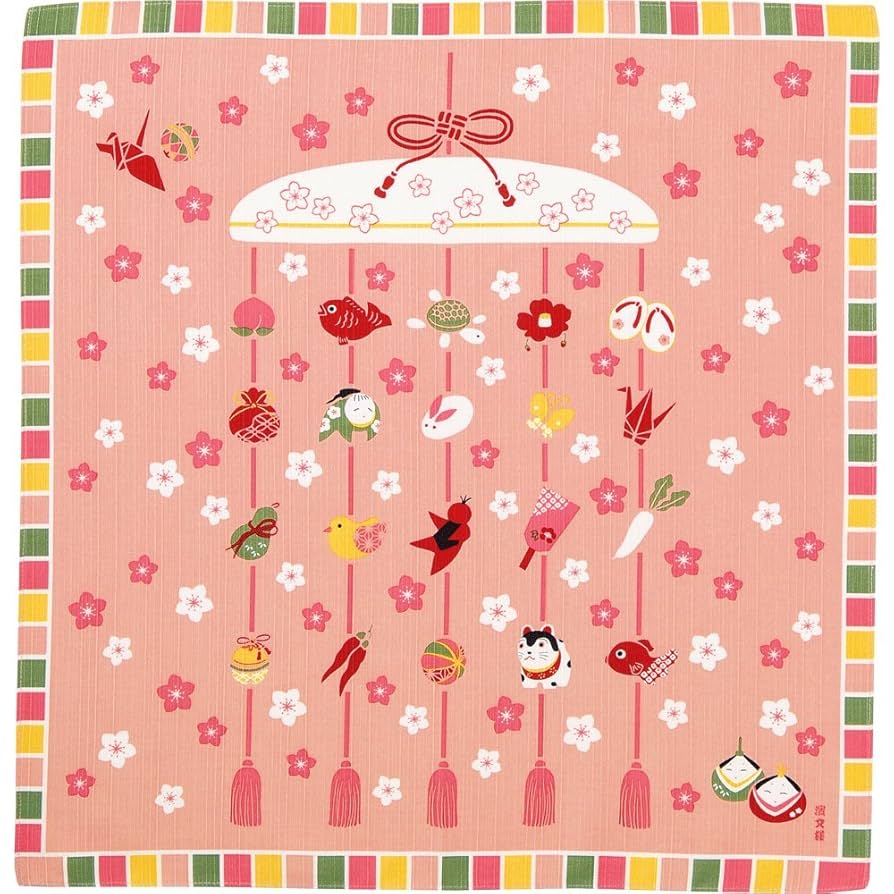 新品【小風呂敷】☆ひな祭り 50センチ幅 小風呂敷 50×50cm