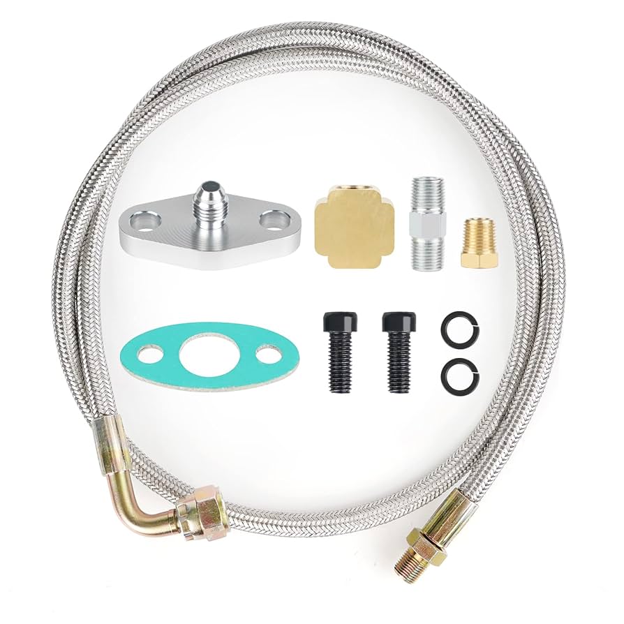 thumbnail image 2 of Turbocharger Oil Feed And Drain Return Line Kit For 2 of 9