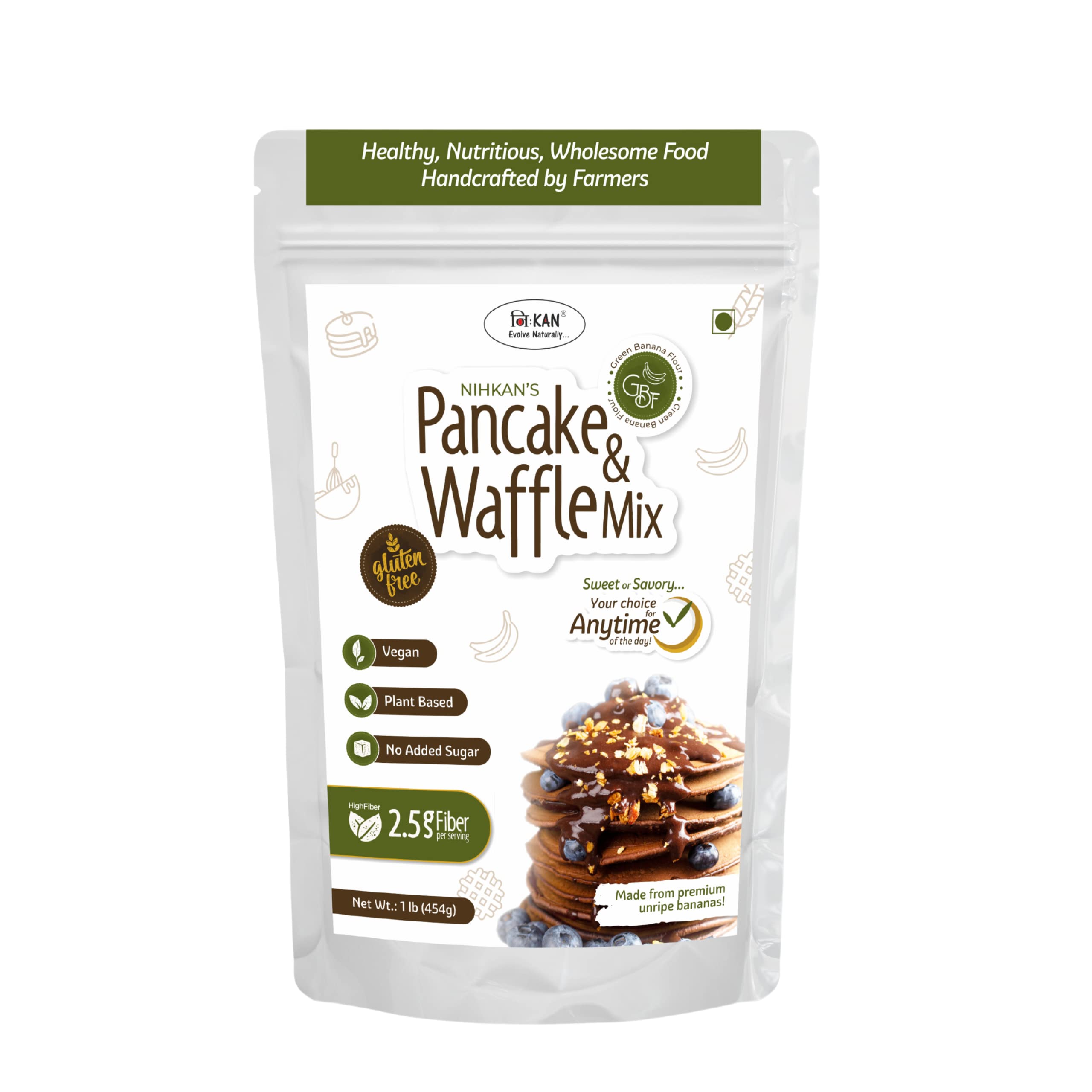 Buy Nihkan Gluten free Vegan Pancake and Waffle Mix Healthy Instant
