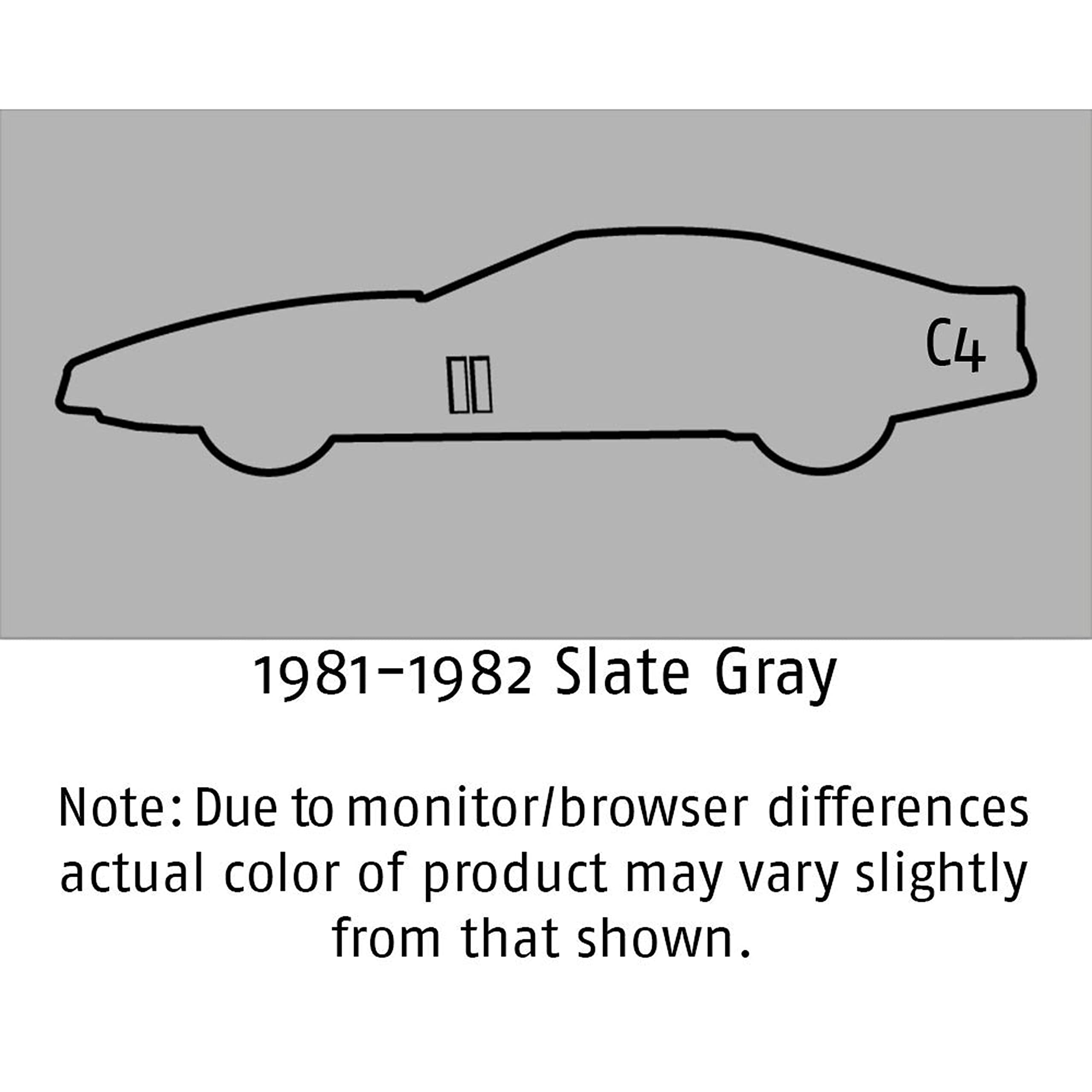Mid America Motorworks 1981-1982 C3 Slate Gray Color Coat Interior Refinish 12oz Aerosol