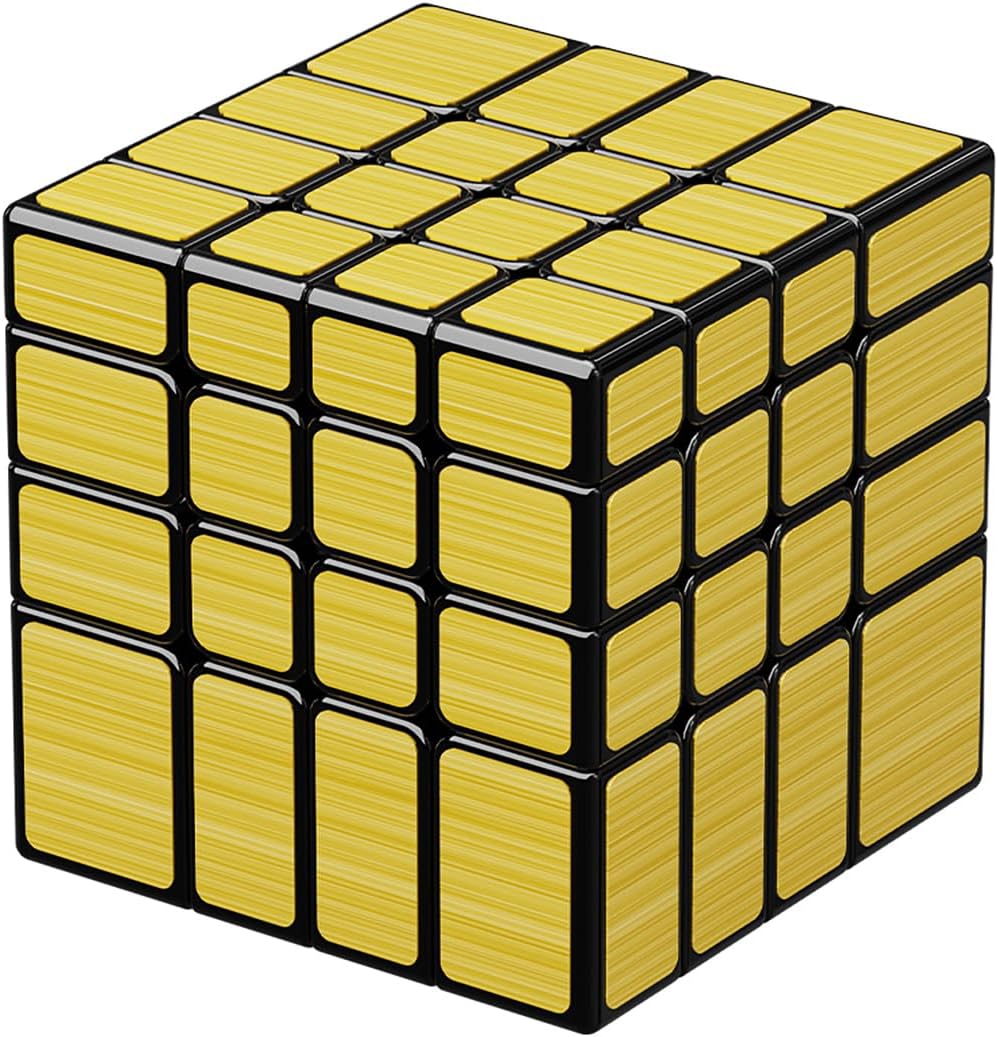 Willking Mirror Cube 4x4x4 Speed Cube 4x4 Mirror Blocks