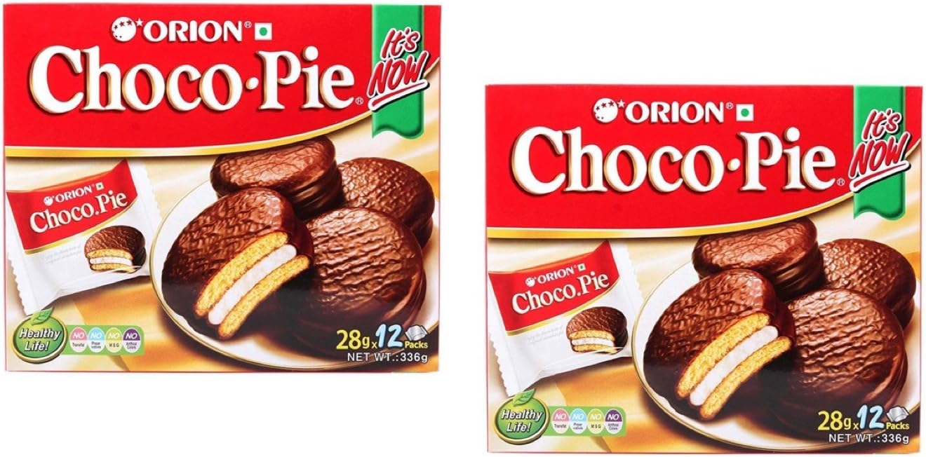2 Boxes Orion Choco Pie with Marshmallow Cream 24 Packs