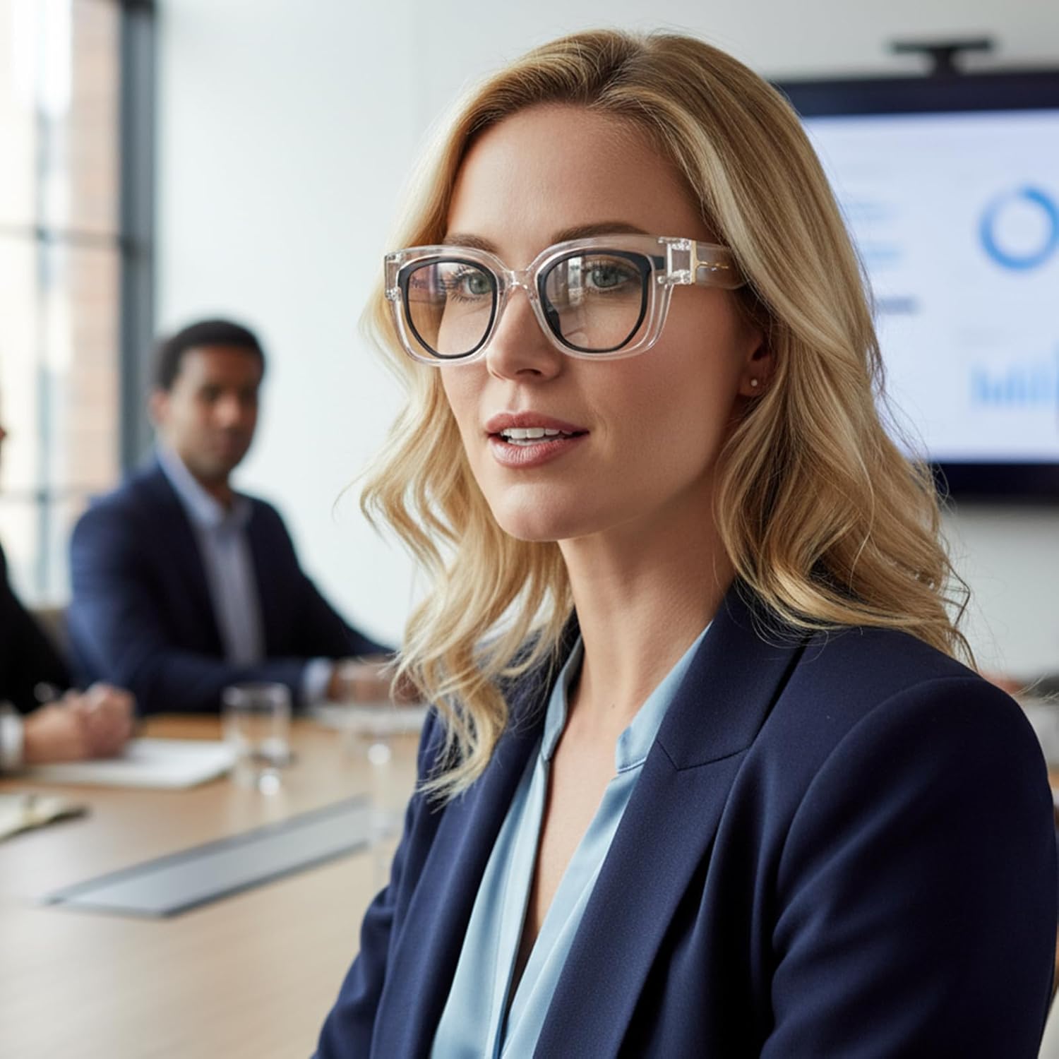 LVIOE Fit Over Blue Light Filter Glasses for Women Men, Oversized Blue Light Blocking Glasses to Wear Over Eyeglasses LB7511 - Image 2