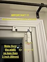 Vista 3 de Sliding Door Security Lock 2 Pack - Sliding Patio Door Lock for Glass Doors, Child Safety Foot Locks