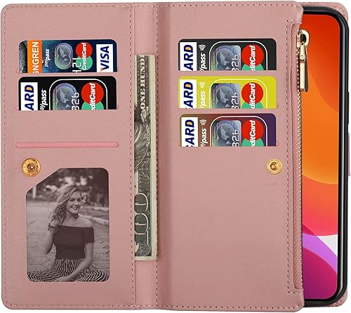 Miniatura 2 de Funda de cuero brillante con cierre magnético para Xiaomi Poco X3X3 NFCX3 Pro con cierre magnético para billetera, bolsillo para efectivo con 6-8