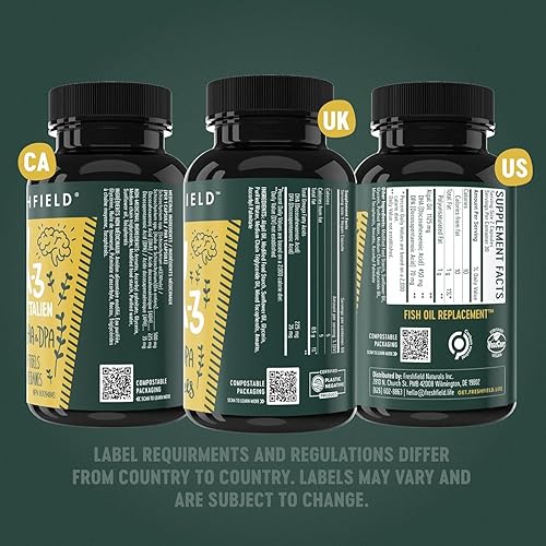 Miniatura 8 de Omega 3 DHA vegana: aceite de algas, más revisado, sin carragenano, sostenible, probado, sin metales pesados, aceite de pescado Alt, Omega a base