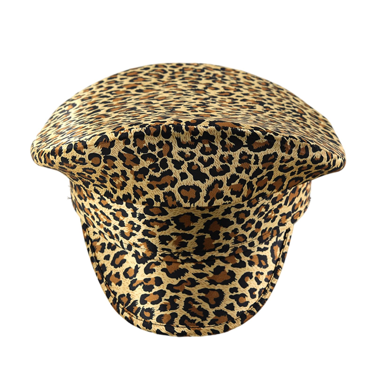 Cappello da capitano per carnevale, ufficiale, stampa leopardata, per fotografia, carnevale, cocktail party