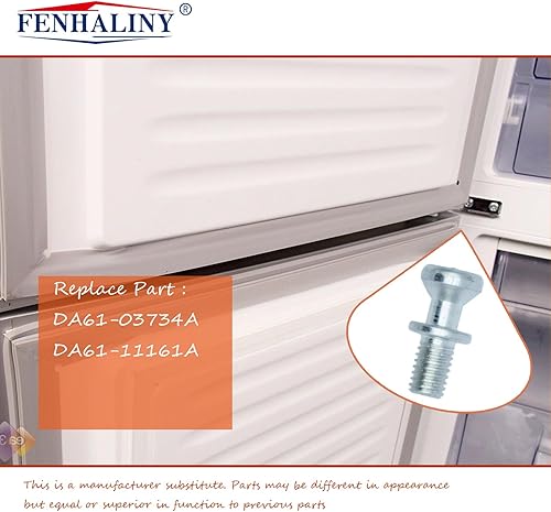 Miniatura 3 de DA61-11161A DA61-03734A - Fijador de manija compatible con tornillo de montaje de manija de puerta de refrigerador (paquete de 2)