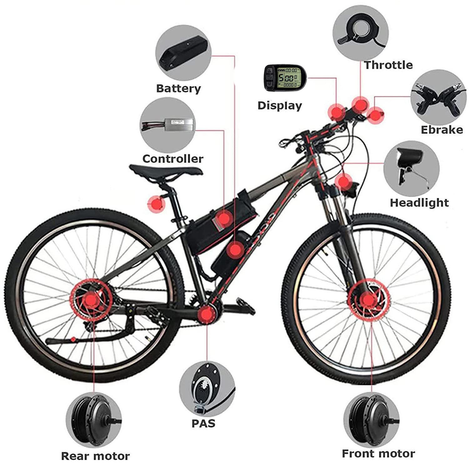 Amazon.co.jp: E-Bike変換キット後輪フリーホイール20 