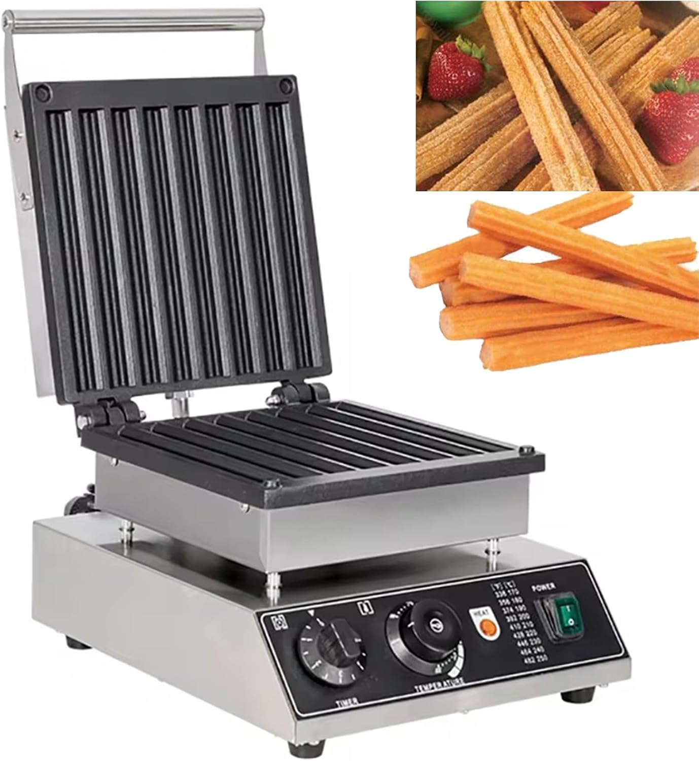 ZJGFCB Commercial Churro Maker, Electric Churro Maker, Churro Waffle Cone Maker, Non-stick Churro Baking, Great Choice For Bakeries, Restaurants, Kiosks, Canteens, Etc