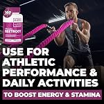 *BONUS SIZE* 160 Capsules de poudre de betterave biologique à haute puissance 1,400mg par portion (700mg par gélule x2) | Soutien énergétique - Support antioxydant - Un aliment naturel super