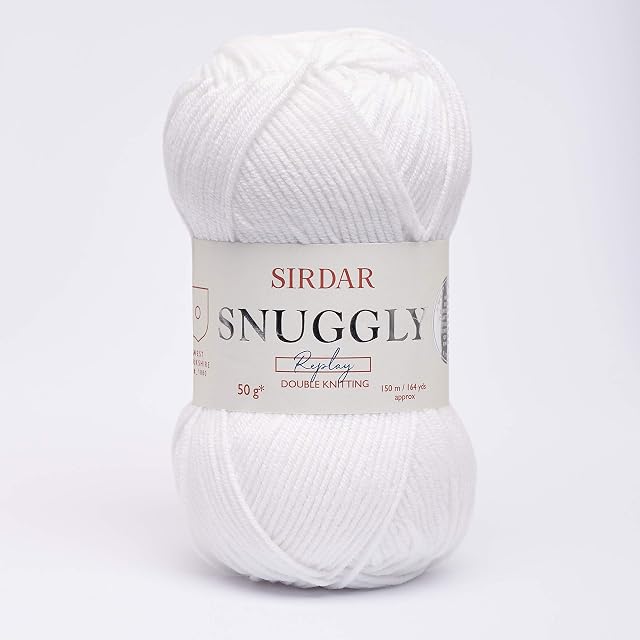 Sirdar Snuggly Replay DK, Whizz Kid White (100), 50g