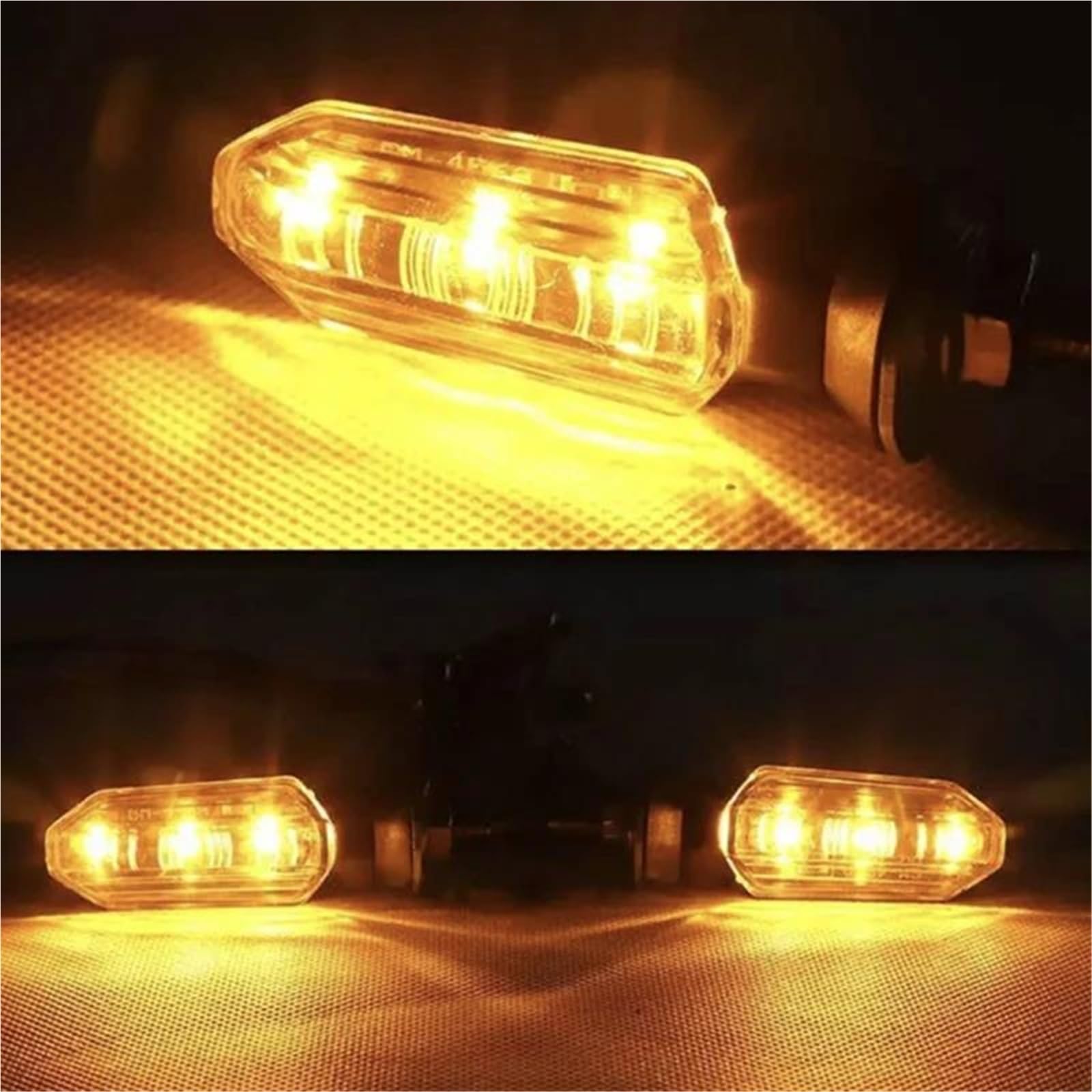 Intermitentes Moto EspañolLuces Intermitentes para Motocicleta, 12 V, 8 Mm, para H&Onda CBR500R, CB500F, CB190R, CB650F, CBR650F, CB400, CB400SF Impermeables(Fumar,8 Piezas)