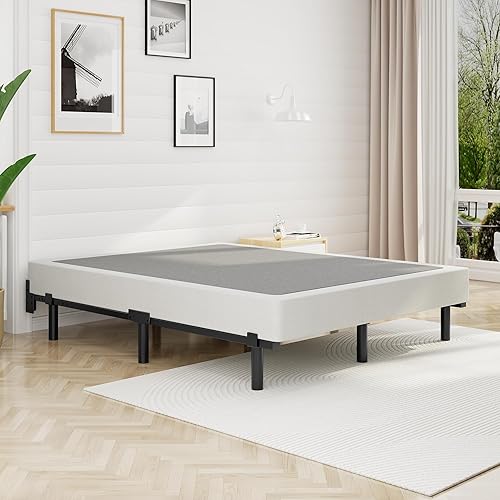 Miniatura 3 de Marco de Cama Tamaño Full, Marco de Cama de Metal Basics de 7 Pulgadas, Base Resistente de 9 Patas para Somier y Colchón, Sin Ruido, Fácil Montaje,