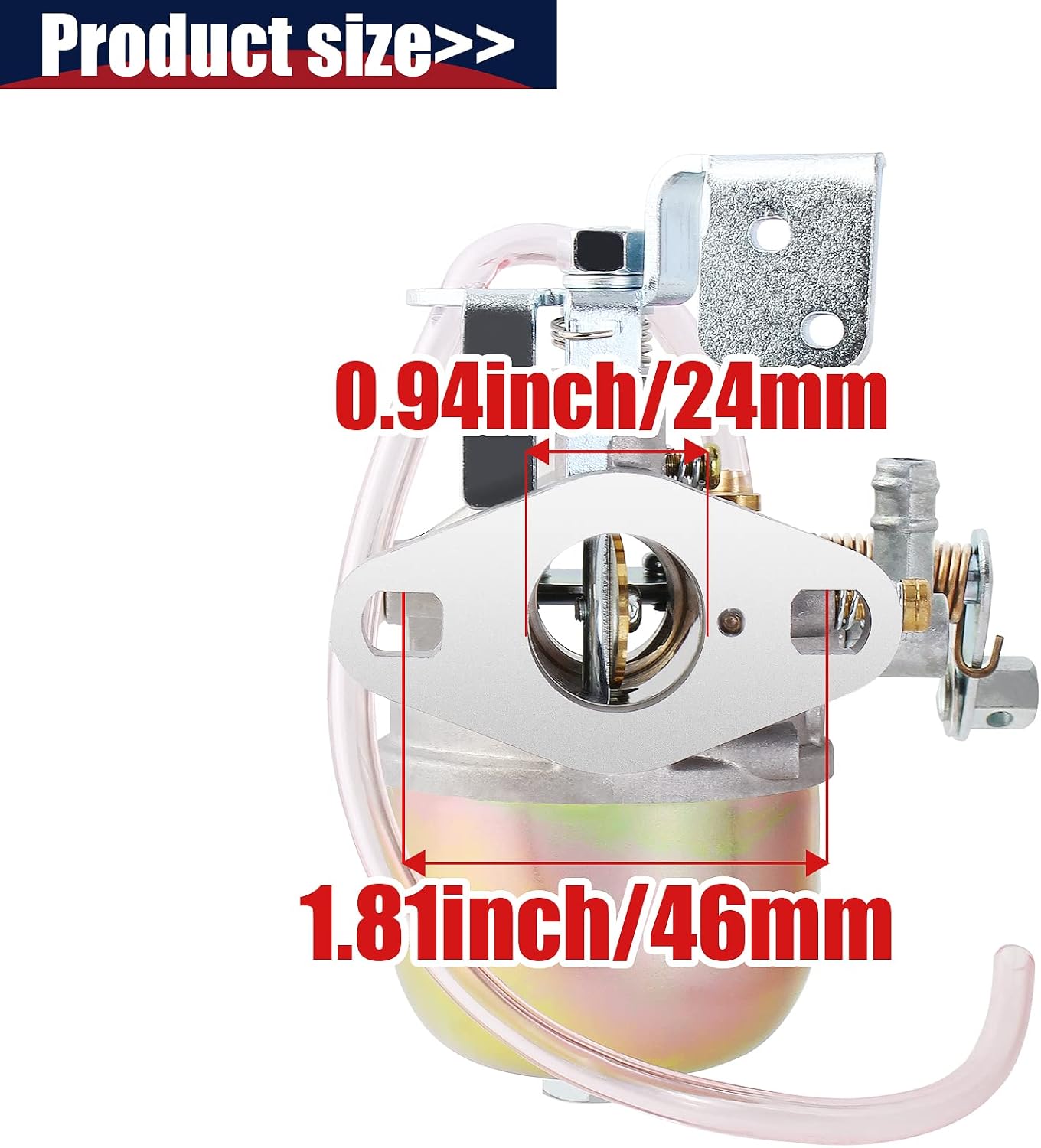 Carburetor Compatible with EZGO Marathon Golf Cart Gas 2-Stroke Robin Engine Club Car 18342-G1 20071-G1 26645-G01 17563 Carb 1980-1987
