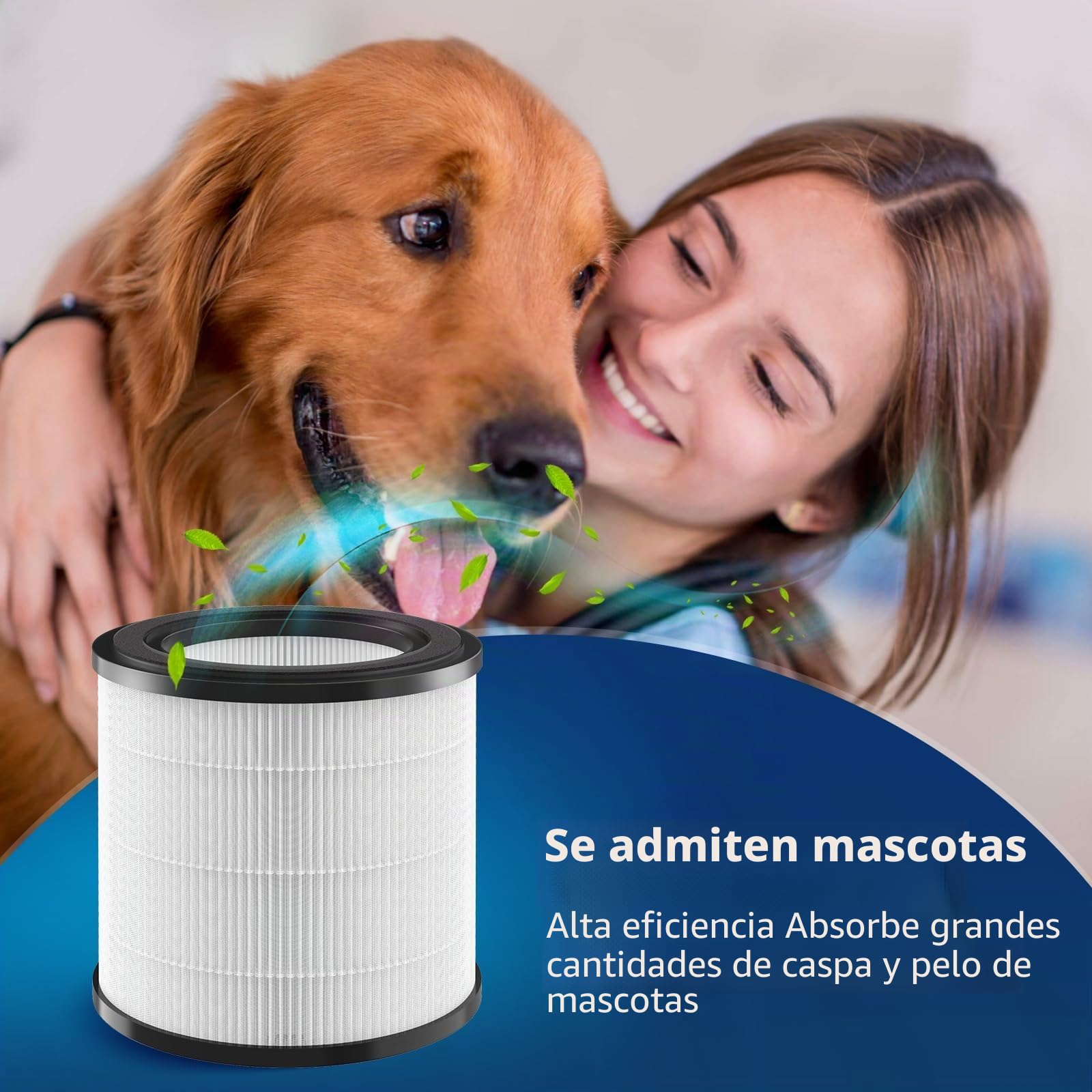 Juego 2 Filtros FY0194 HEPA13 de Repuesto,Filtros de Repuesto para purificadores de aire Philips serie 800,Para AC0830/10,AC0820/30,AC0820/10