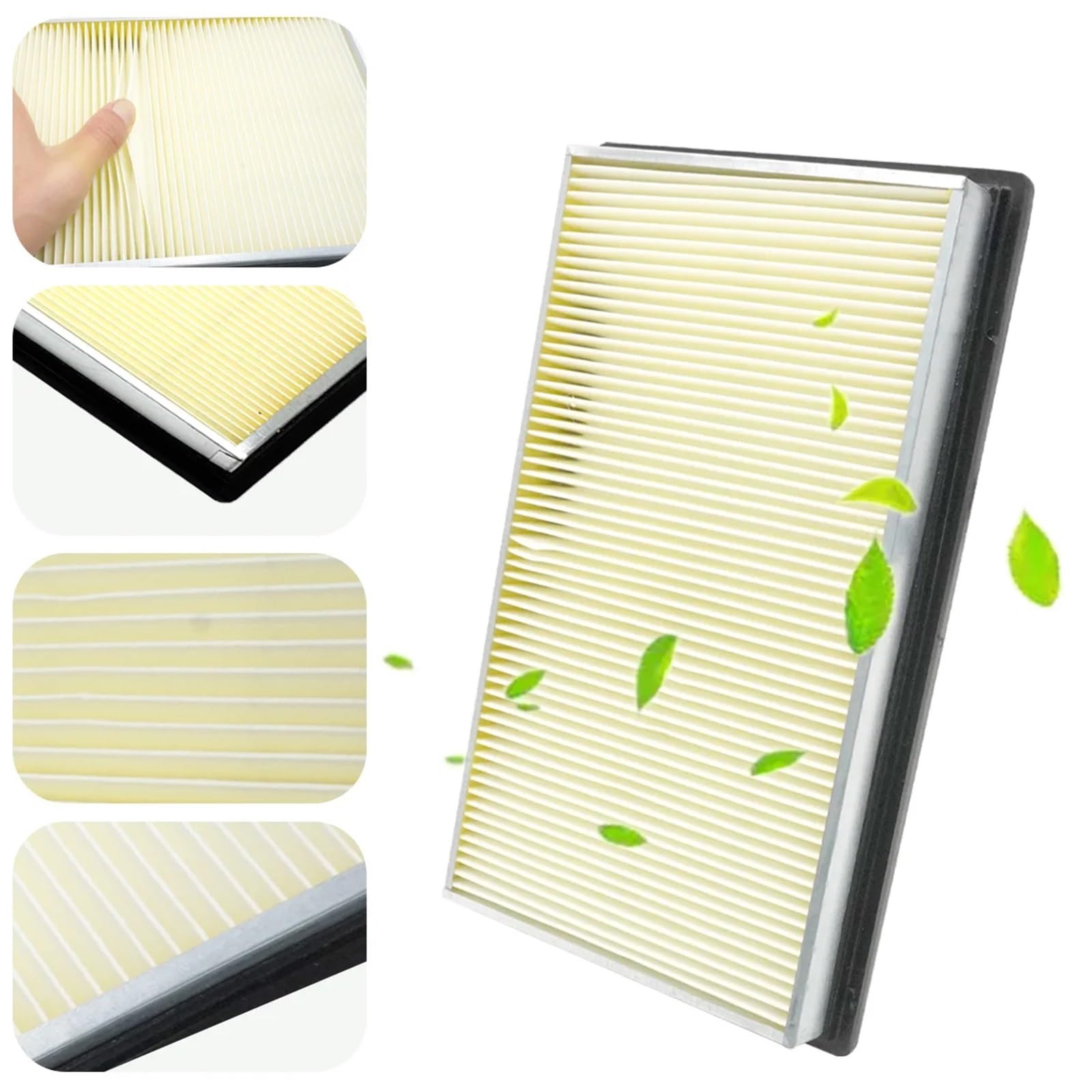 Filtro aria motore Calm Carbon 2 pezzi adatto per Nissan Pathfinder 1990-2004 CA4309 25043775 16546-0Z000 16546-70J10 Filtro Abitacolo ai Carboni Attivi Aria Abitacolo(5pcs)