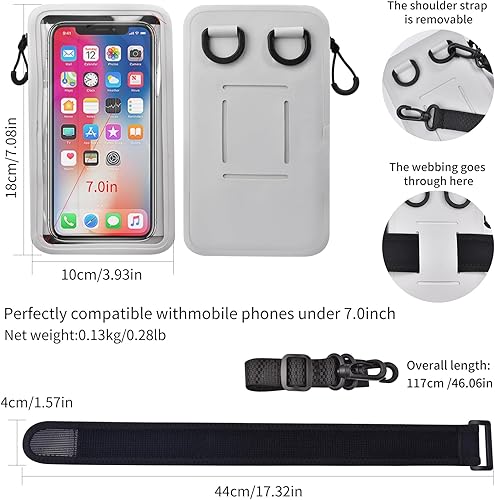 Miniatura 7 de Bandas de brazo de teléfono para correr, adecuadas para varios modelos de teléfonos móviles, con cordón y brazalete desmontable, soporte para