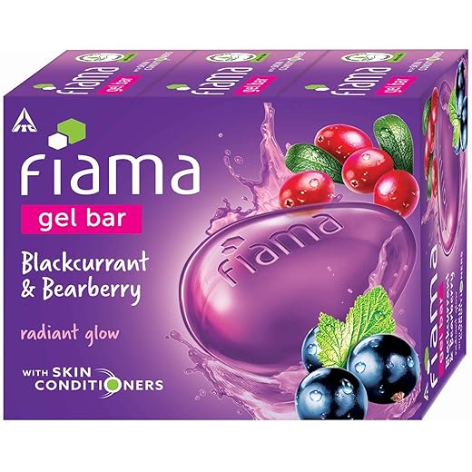 Fiama Blackcurrant Glow Bar - 125g x 3