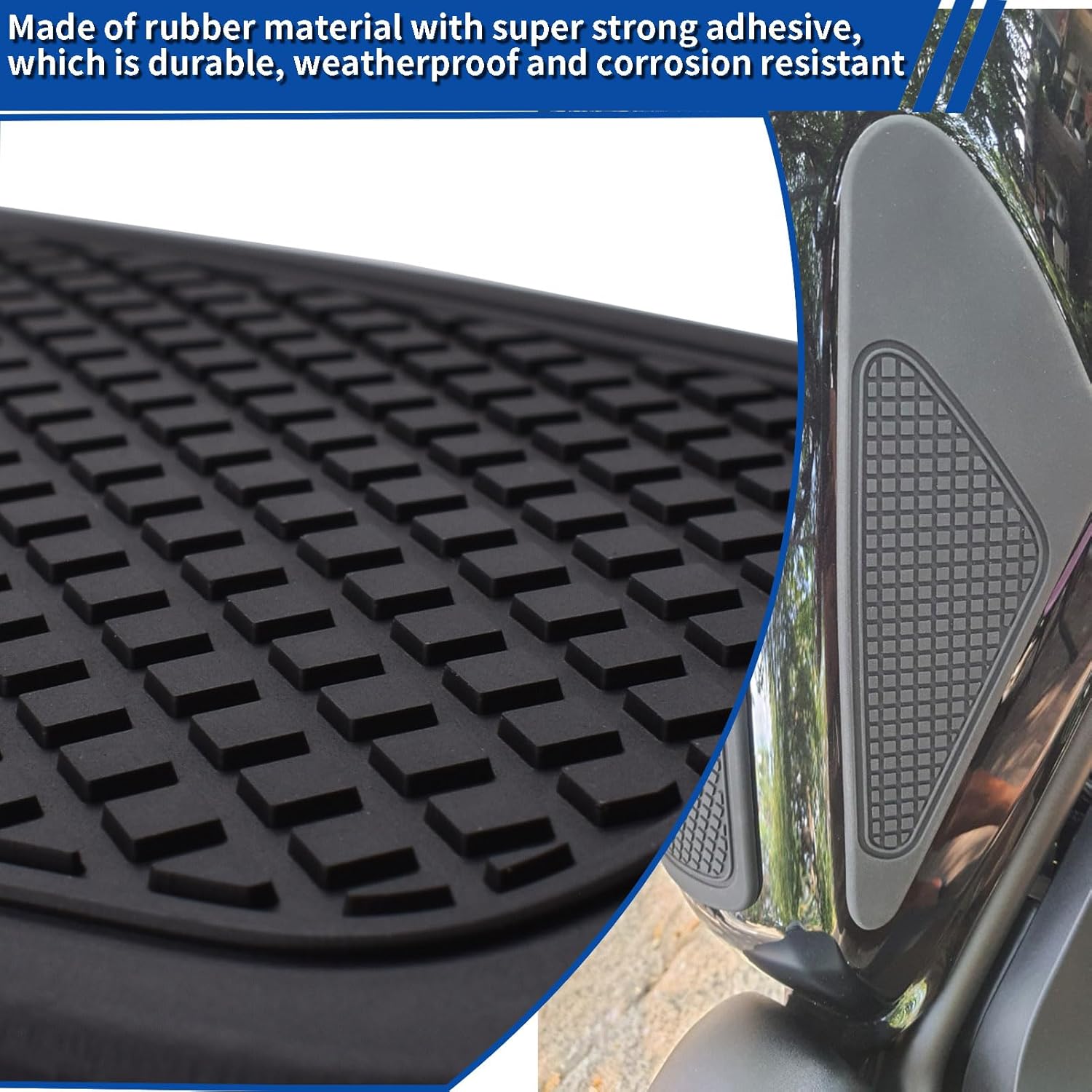 Motorcycle Tank Protector Tank Pad,Non-Slip Fuel Tank Sticker Kit Rubber Protective Pads fit for Ho&n&da Rebel CMX 250 CMX 300 CMX 500 Parts 2017-2025 (A Style)