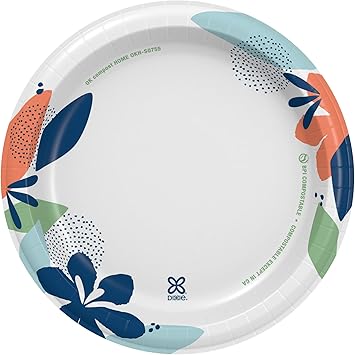 Dixie Medium Paper Plates, 8.5 Inch, 90 Count, 2X Stronger*, Microwave-Safe, Soak-Proof, Cut Resistant, Disposable Plates For Everyday Breakfast, Lunch, Dinner Meals