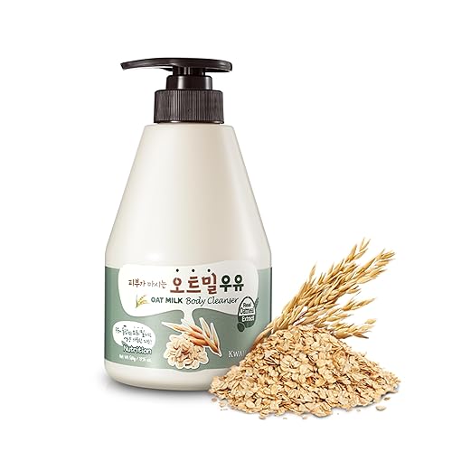 KWAILNARA Oat Milk Body Wash – Korean Body Wash with Oat Extract for Nourished and Soothed Skin 560 g / 19.75 oz. - Oat