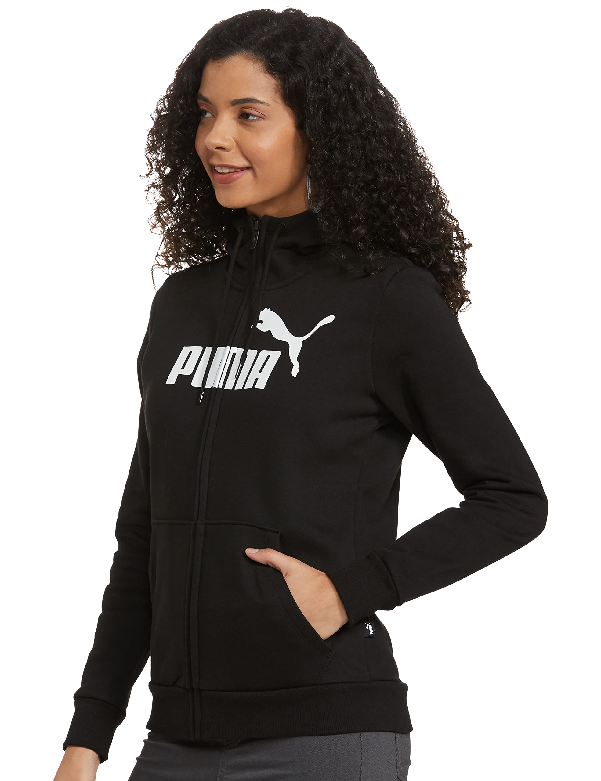 Puma Ess Logo Full-Zip Hoodie FL Maglia Donna (Pacco da 1)