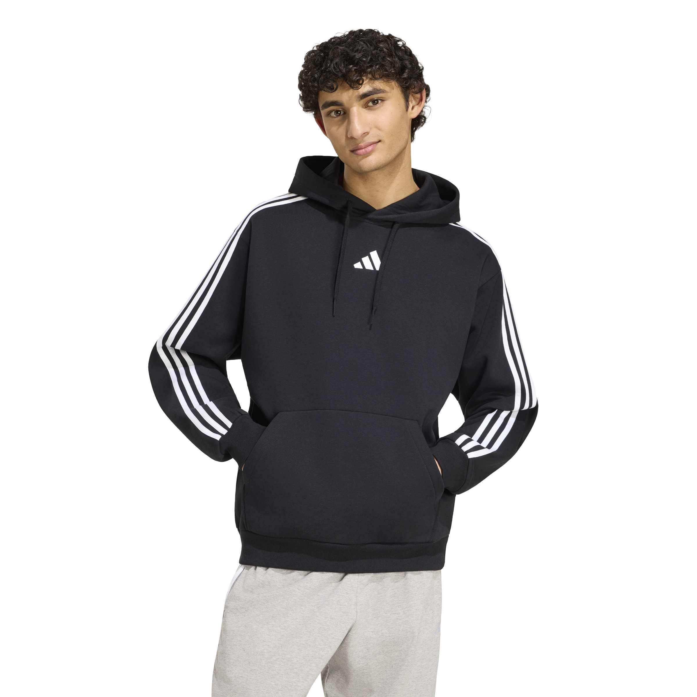 Adidas Herren Essentials 3-Stripes Fleece Hoodie Kapuzenpullover (1er Pack)