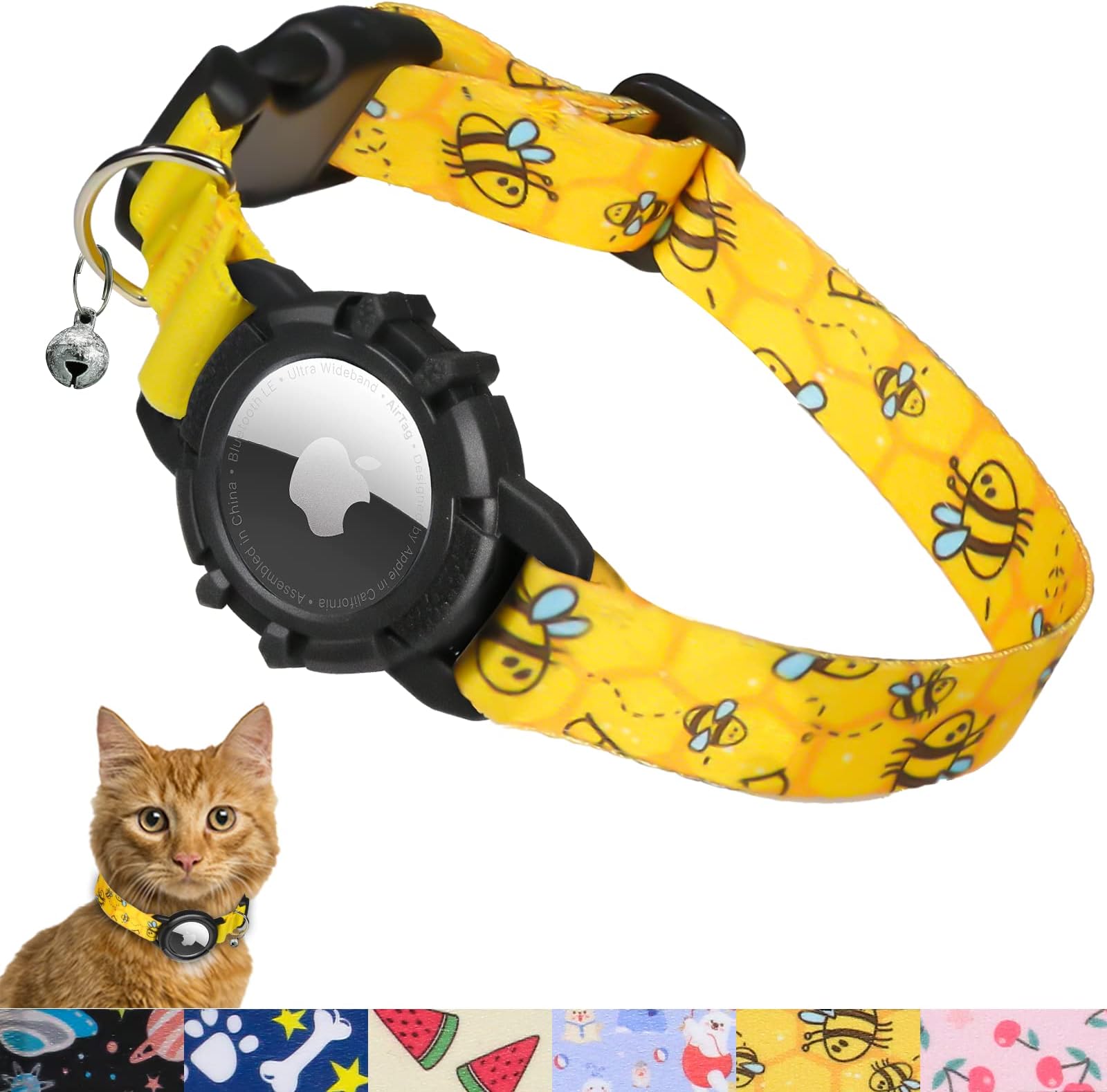 Katzenhalsband Mit Glocke & Kristallherz - Niedlich & Praktisch