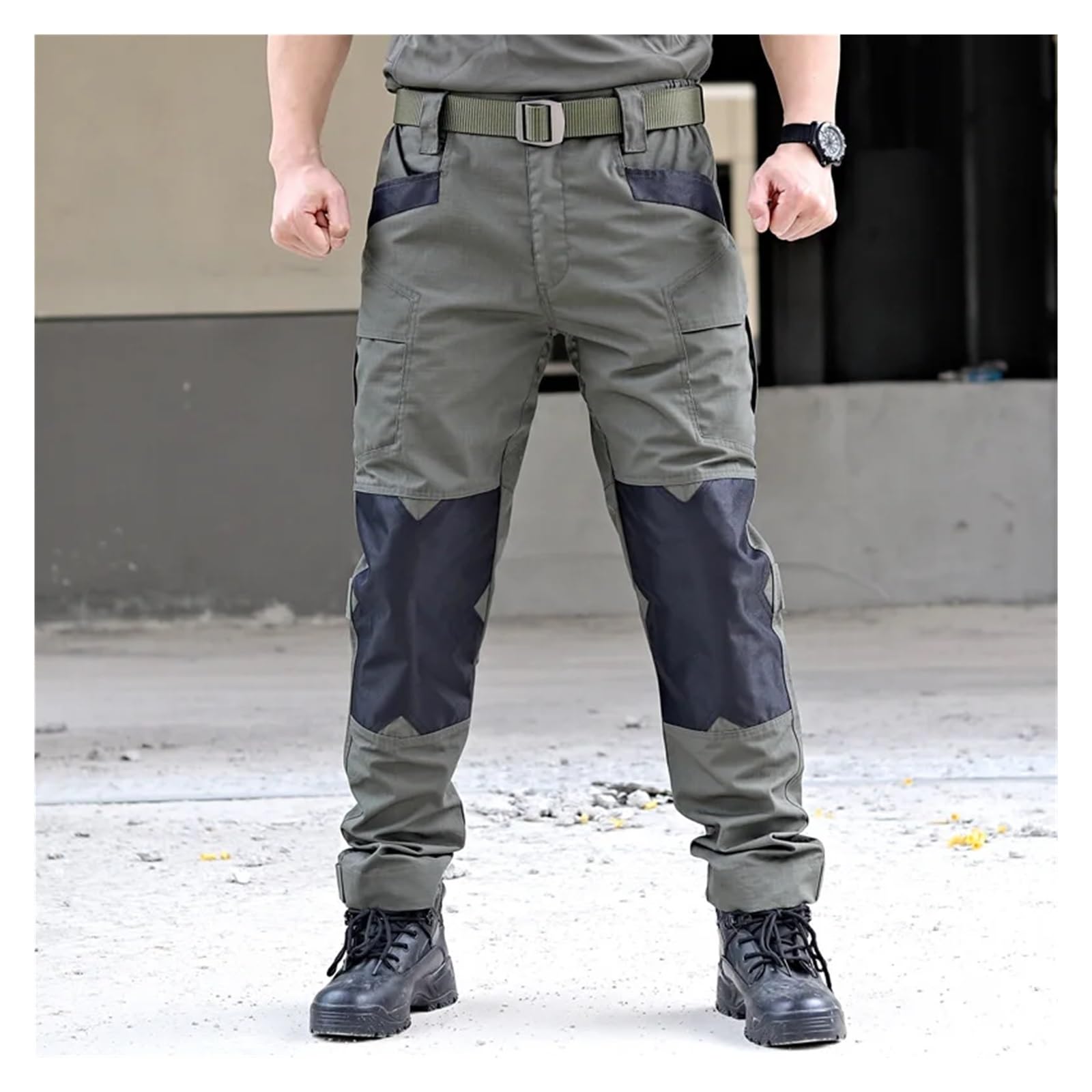 Pantalones de Trabajo Hombre Pantalones tácticos de Verano for Hombre, for Exteriores, Multibolsillos, Resistentes al desgarro, Camuflaje