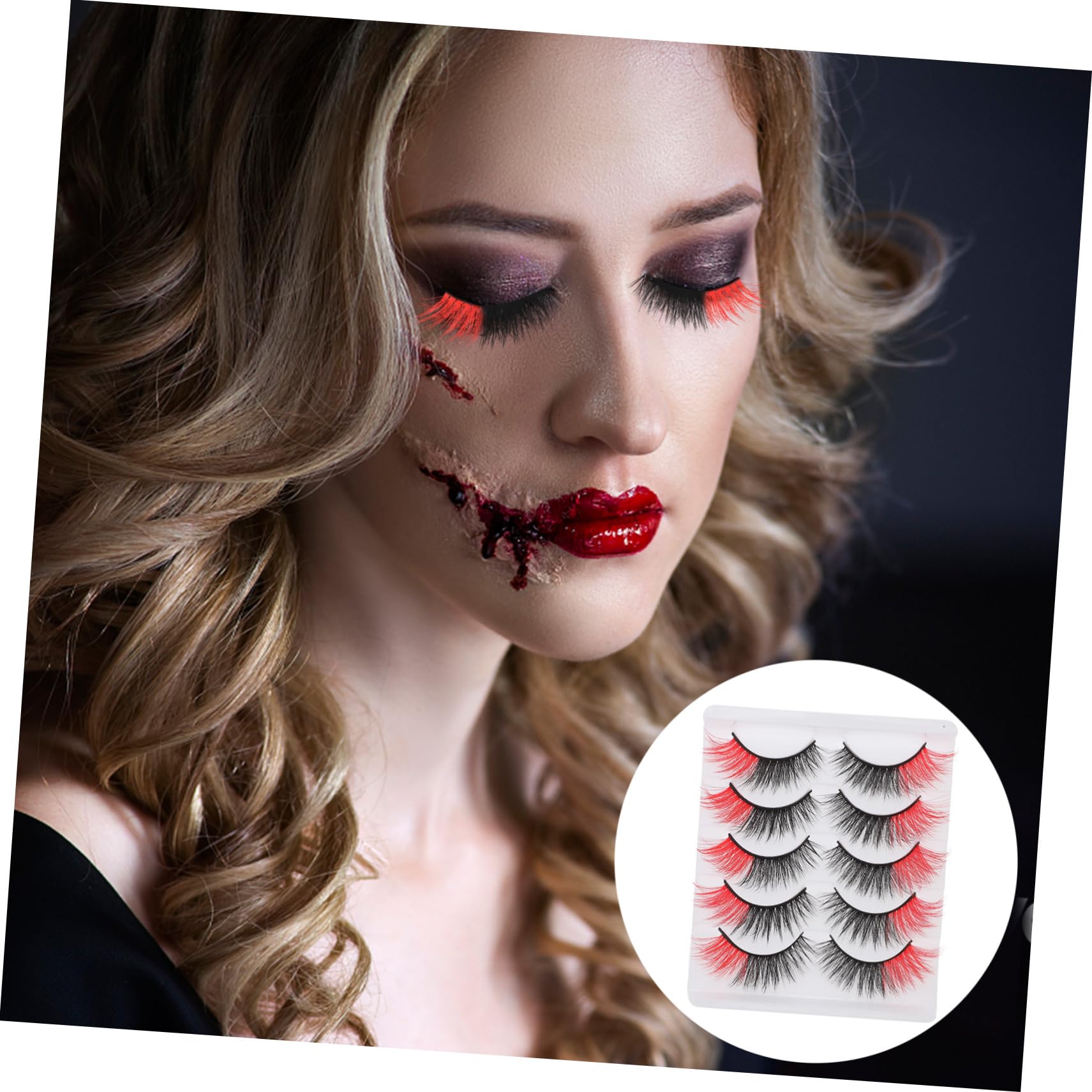 5 Set Di Ciglia Finte Naturali Set Di Extension Per Ciglia Con Delicate Extension in Scatola 5 Paia*5
