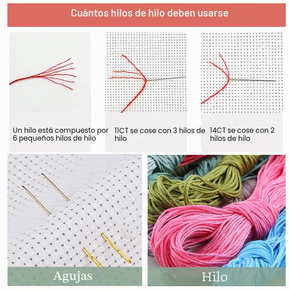 Kit de bordado de punto de cruz DIY preimpreso y estampado de 14CT, línea completa de kits de inicio para principiantes: los hermosos paisajes del parque 55 x 43 cm