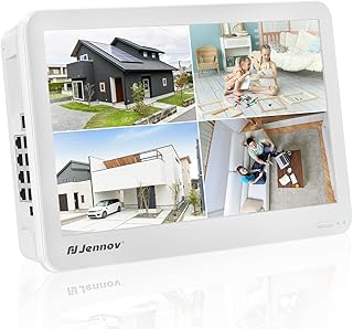 4K 8CH Network Video Recorder with Screen, Jennov 8CH POE NVR (8MP/5MP/4MP/3MP/1080P), Supports up to 8 x 8MP/4K IP Cameras, 8-Channel Power Over Ethernet (HDD Not Included)