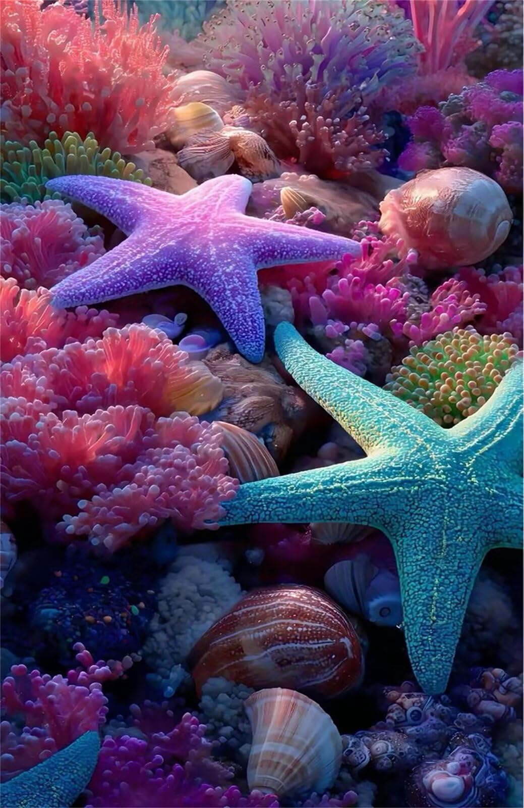 Rompecabezas para Adultos de 5000 Piezas | Estrella Mar Coral | Puzzle Terapéutico de Estimulación Mental y Desconexión Digital, Encaje, Idea de Regalo, 156x105 cm