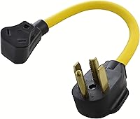 Vista 27 de AC WORKS Generador a adaptador RV de 30 amperios (L5-20 20A 3 clavijas de bloqueo compacto) Amarillo