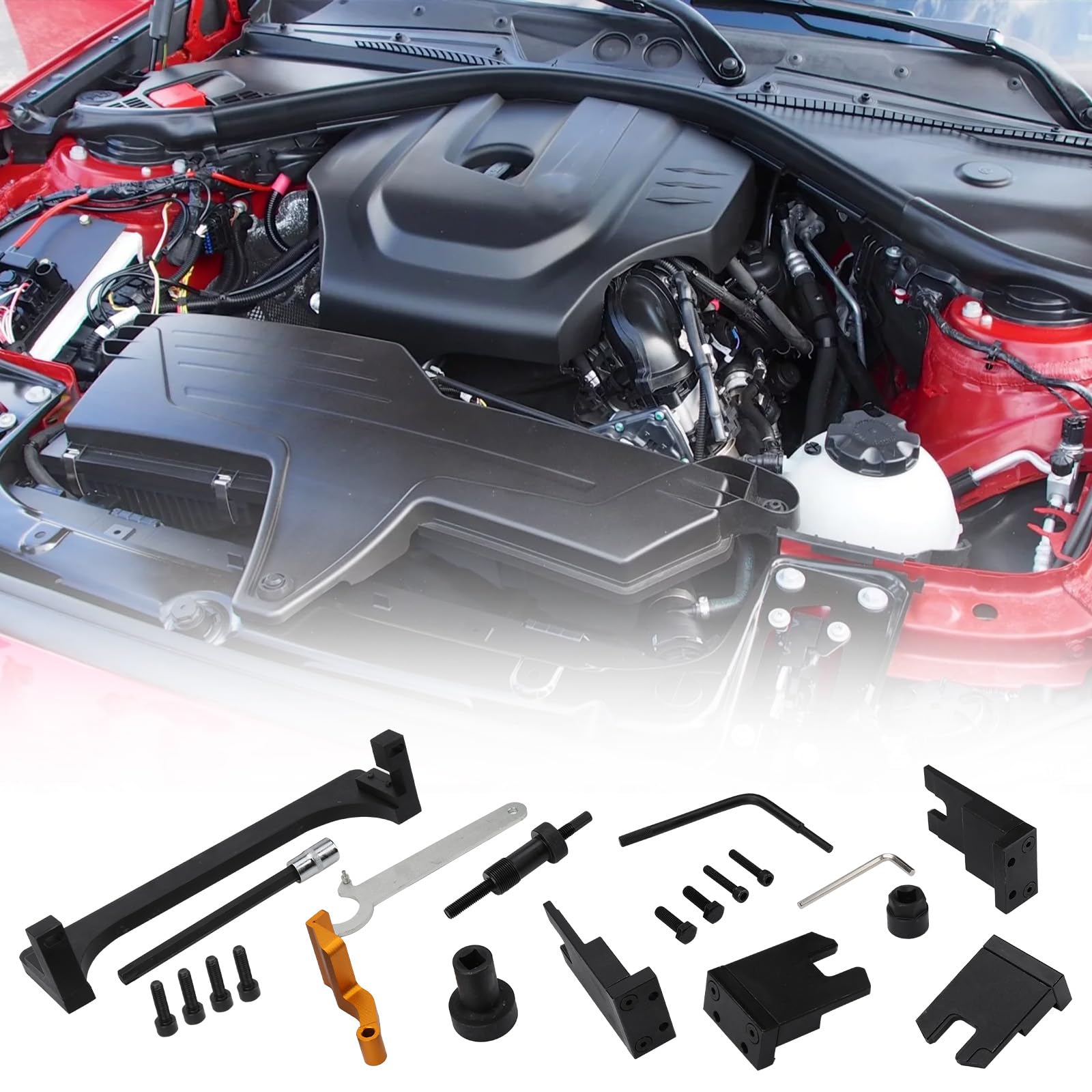 Strumento di Allineamento Dell'albero Compatibile con BMW Mini Hatch B38 B48 F20 F45 F46 F48 116i F20, Kit Messa in Fase Motore