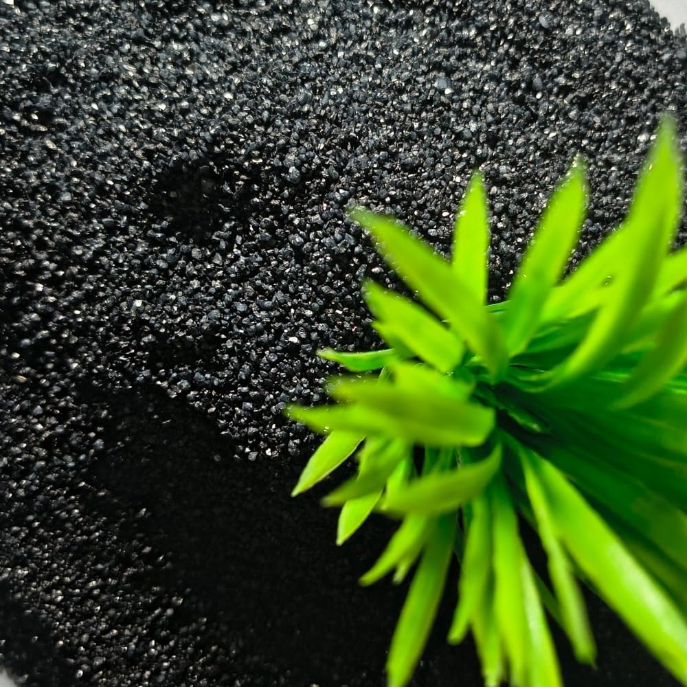 Gnext Livstyle Natural Black Sand 1-2 mm Size (1.9Kg, Black Sand) Gravel for Aquarium Decoration/Home & Garden/Lawn Decoration/Aquarium Substrate/Terrarium/Quartz Sand-image-7