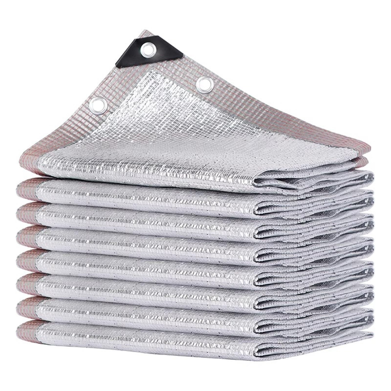 Filet d'ombrage 95% en aluminium avec oeillets pour pergola et jardin - Bâche isolante 4.5x5m