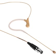 Senal UEM-155-TA4F-BE Omni Earset Microphone with TA4F Connector for Shure Transmitters Beige