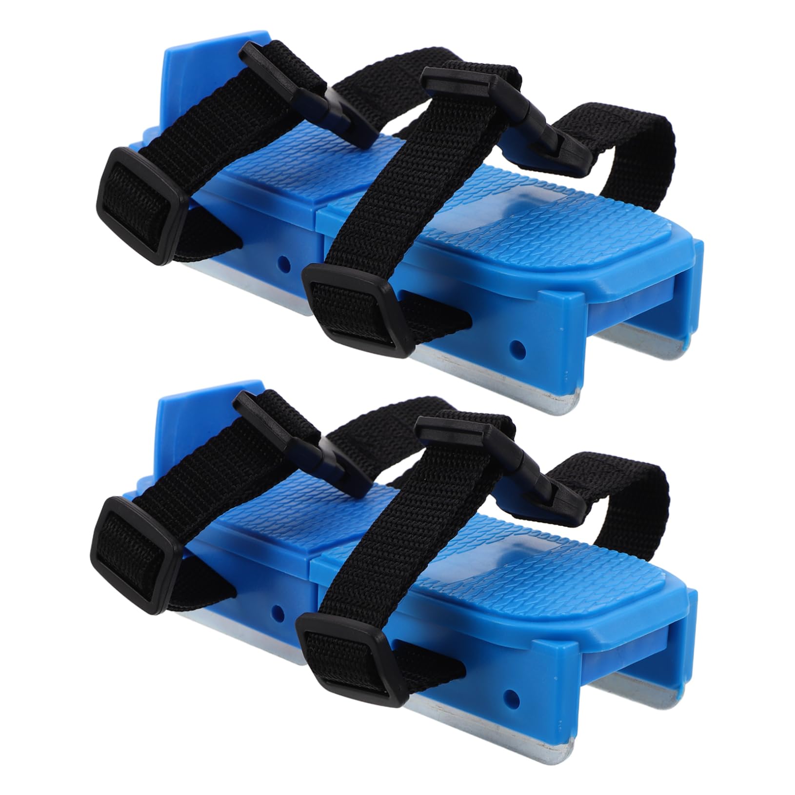 BESTYASH Pattini da Ghiaccio per Ragazzi con Doppia Lama Regolabili, Scarpe in Plastica con Chiusura a Strappo Comoda e Design Facile per Pattinaggio su Ghiaccio e Sci All'aperto Blu,